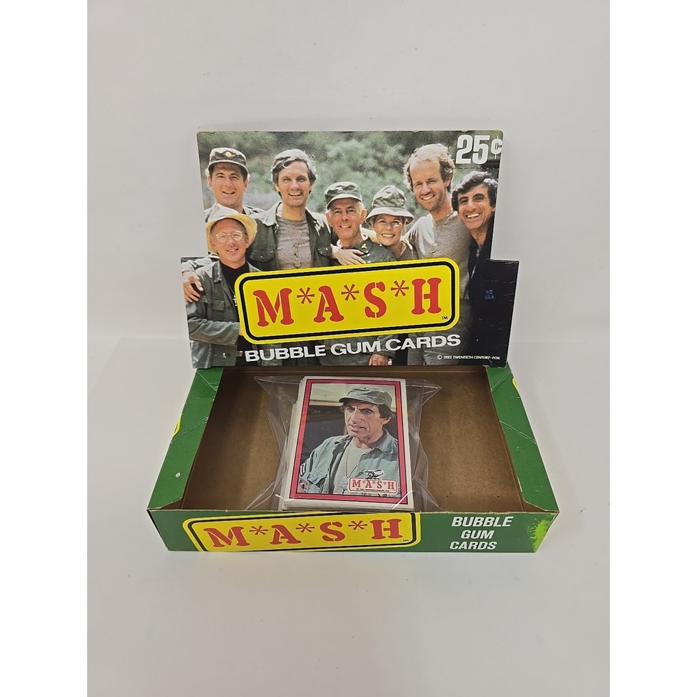 Mash 4077 Bubble Gum Cards 1982 Display Box Open 85+ Card Donruss U285